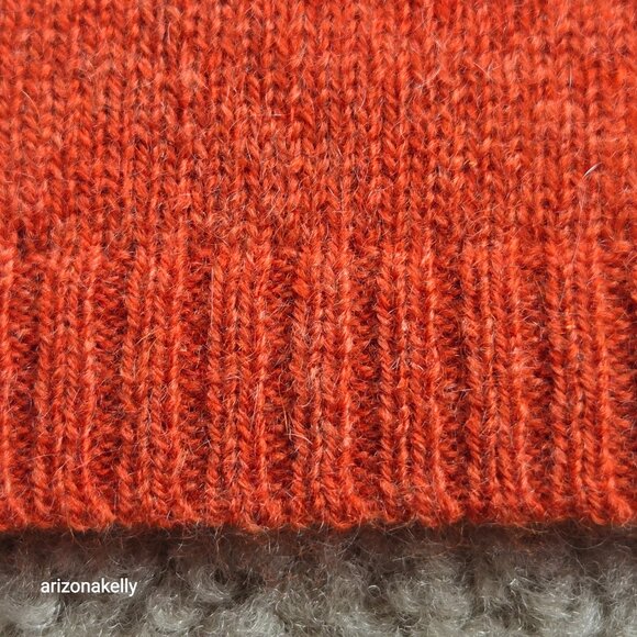 NWOT Club Monaco Cashmere Knit Scarf Orange Pumpkin - Picture 9 of 13